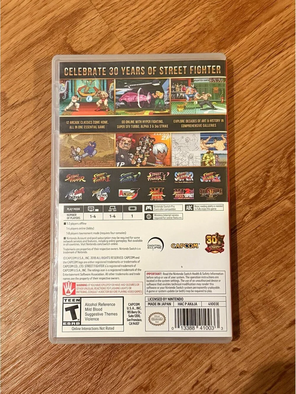 Street fighter 30th anniversary for Nintendo switch